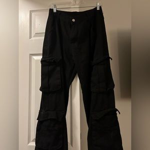 Black Cargo Pants